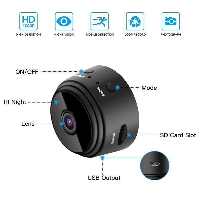 1080P Magnetic Wifi Mini Camera Smart Home