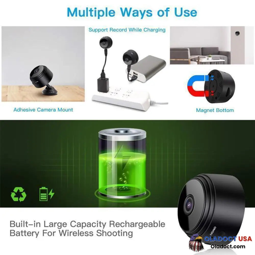 1080P Magnetic Wifi Mini Camera Smart Home