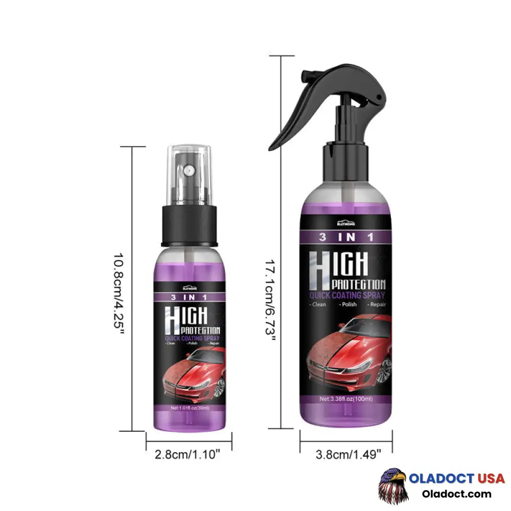 3 In 1 High Protection Quick Car Coating Spray