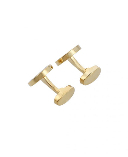 Gold with Burgundy enamel