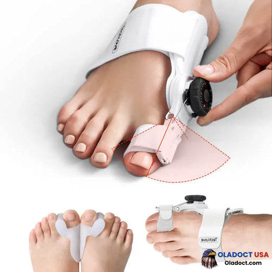 Adjustable Bunion Big Toe Splint Straightener Orthopedic Corrector Black / 1 Pc Bunion Corrector