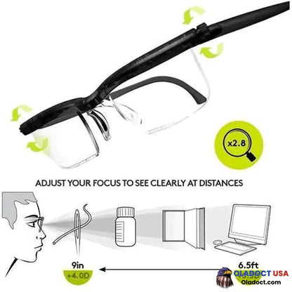 Adjustable Glasses Unisex Dial Vision Lens