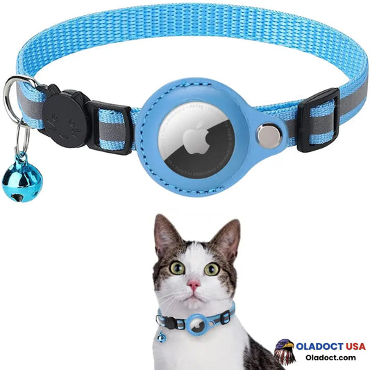 Air Tag Cat Collar (Airtag Not Included) Blue