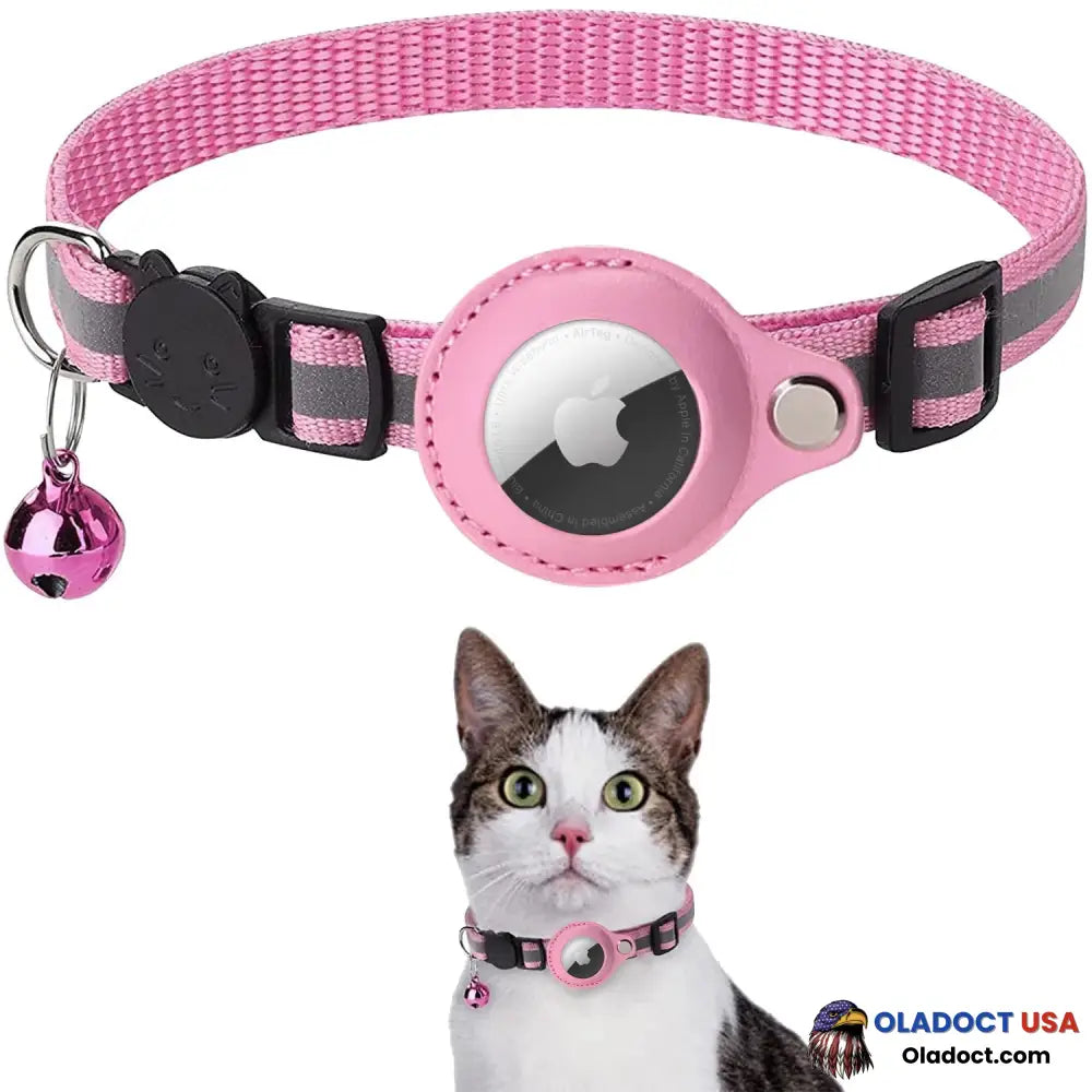 Air Tag Cat Collar (Airtag Not Included) Pink