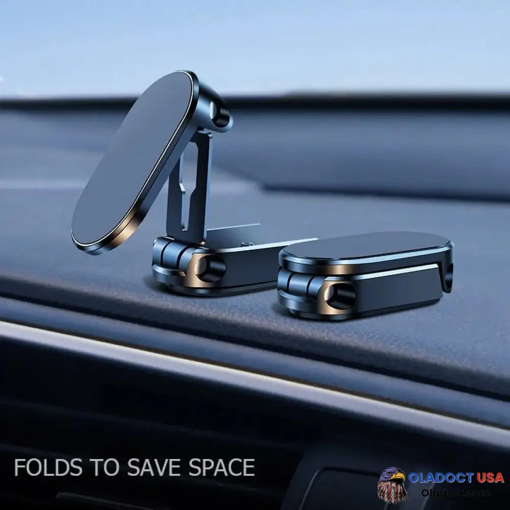 Alloy Folding Magnetic Car Phone Holder