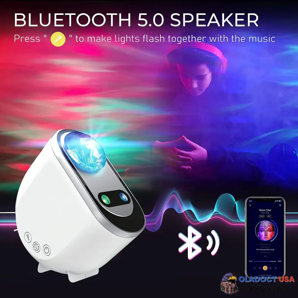 Aurora Northern Lights Projector With Built In Speaker