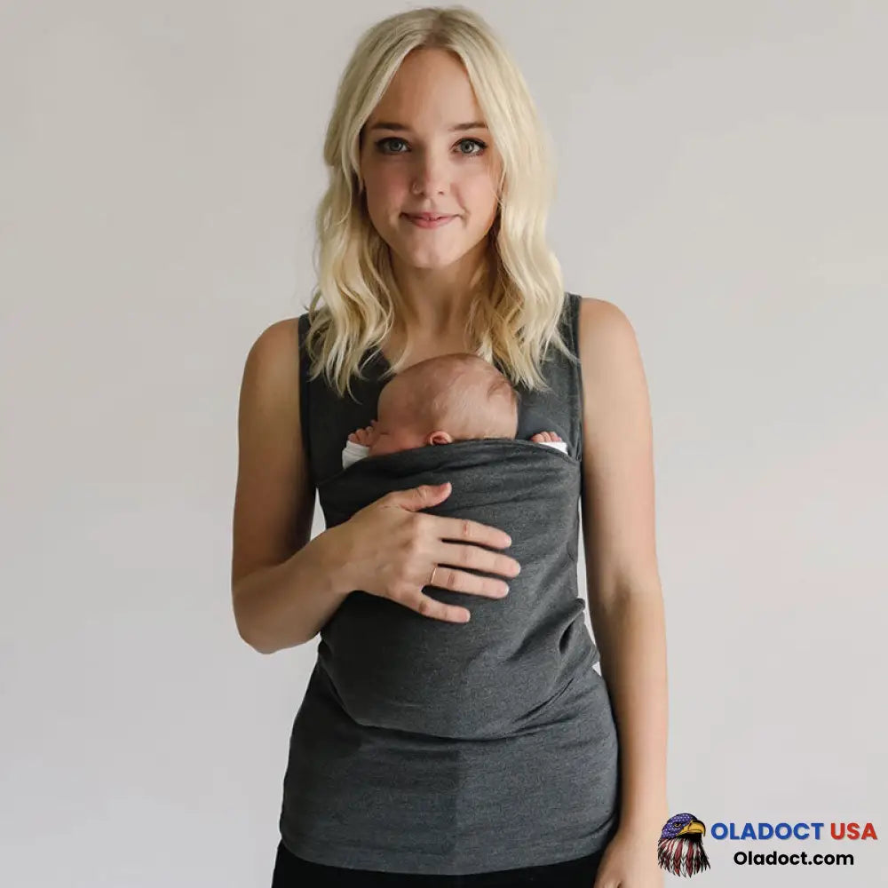 Baby Carrier Kangaroo Shirt Gray / S Im A Mommy Kids & Gift Toys