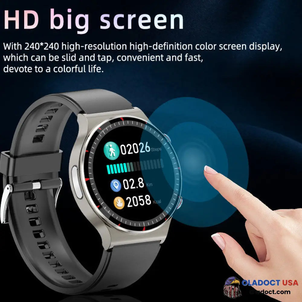 Bearscome Cfda Ecg Blood Oxygen Heart Rate Health Monitoring Smart Watch Smartwatch