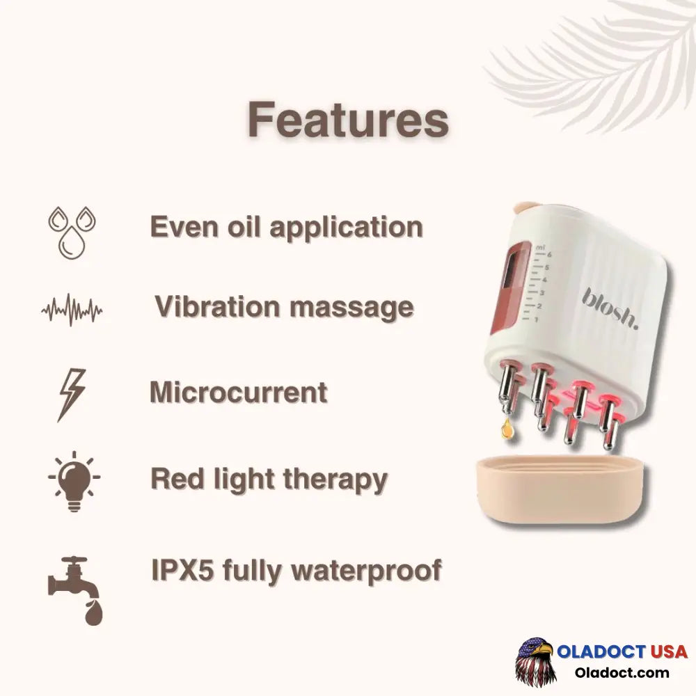 Blosh Scalp Massager - With Red Light Therapy