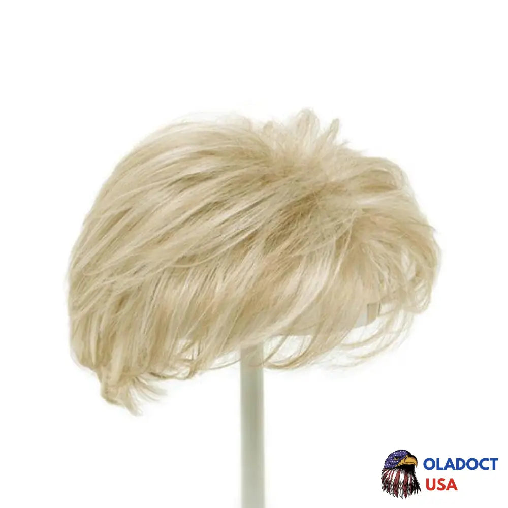 Bluemock 3-4 Inches Hair Topper Short Top Pieces 12 Colors To Choose Light Blonde