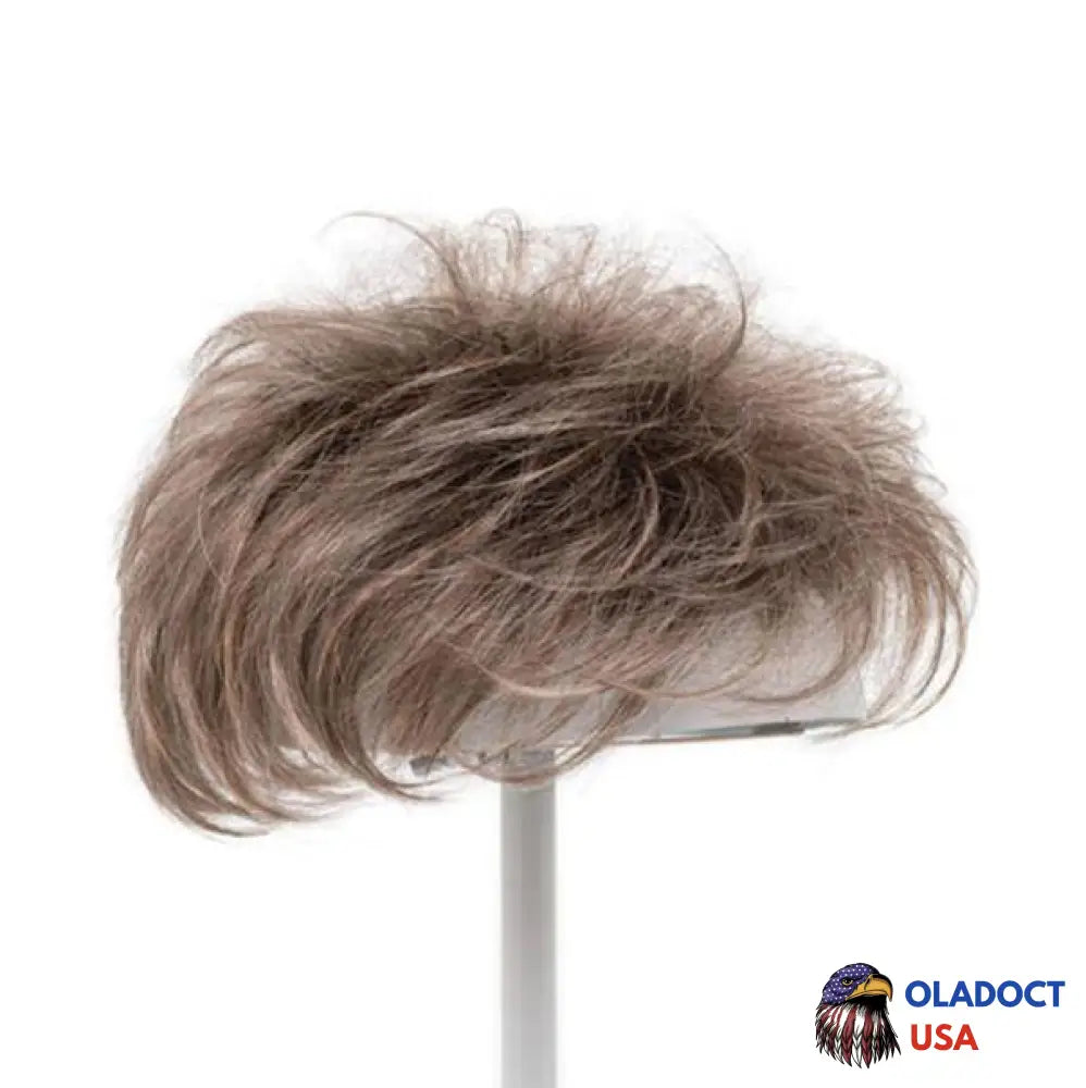 Bluemock 3-4 Inches Hair Topper Short Top Pieces 12 Colors To Choose Mousy Mixed Highlight