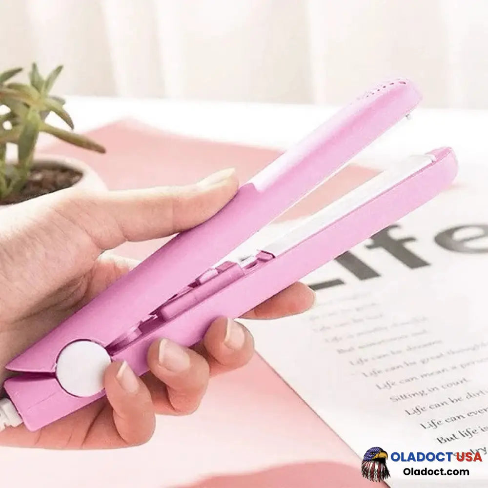 Ceramic Mini Hair Curler Pink / Us