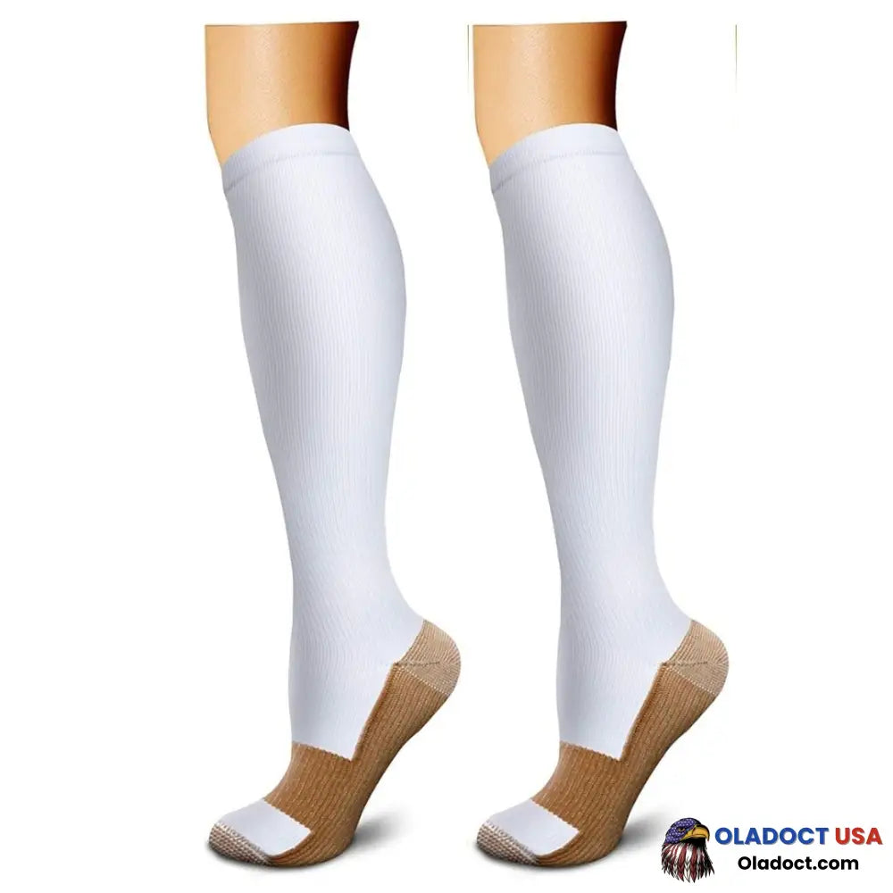 Copper Medic - Compression Socks 3 Pairs / White S/M 200004183