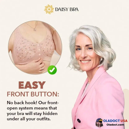 Daisy Bra Comfortable & Convenient Front Button