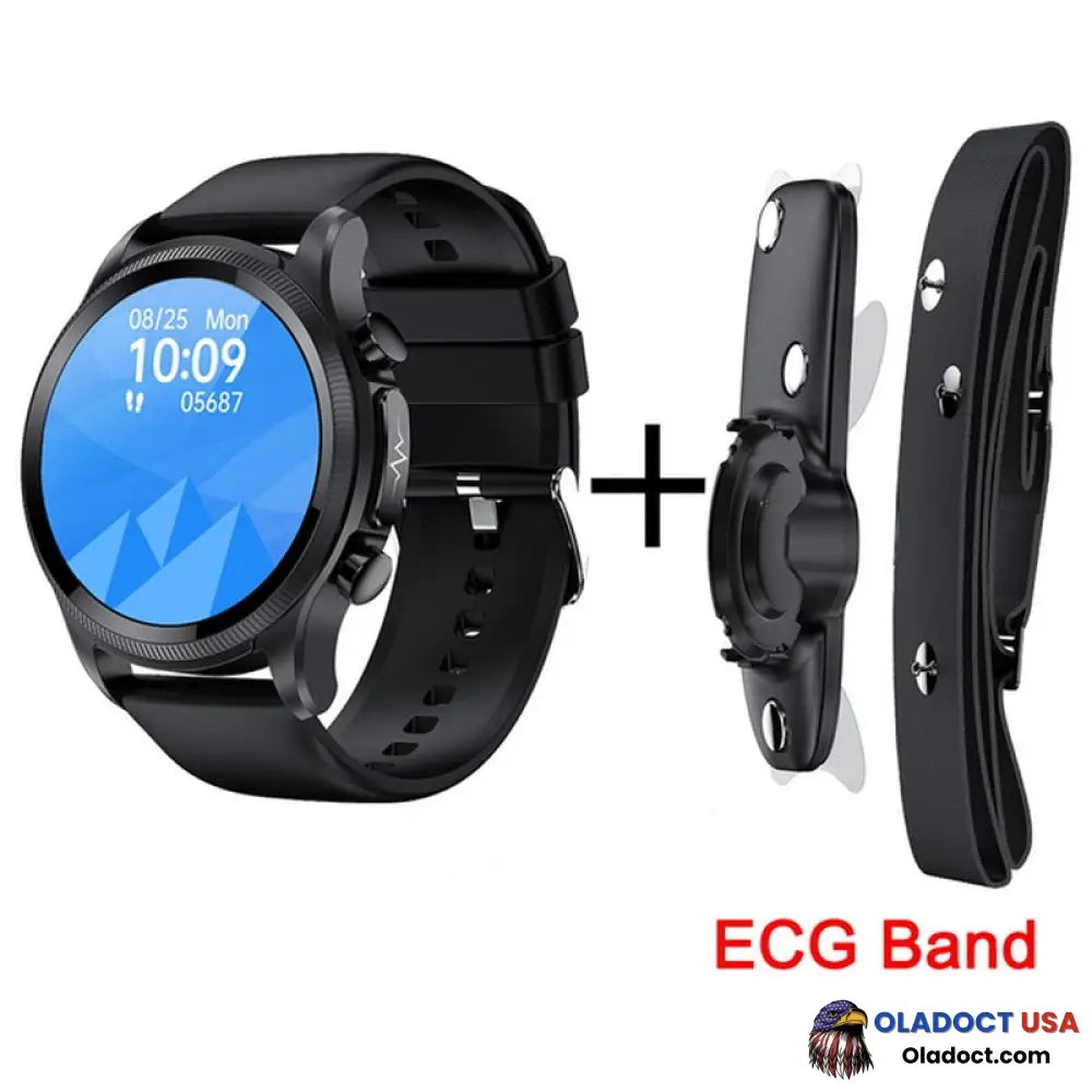 Geekran Non-Invasive Blood Glucose Test Smartwatch Black / With Ecg Band