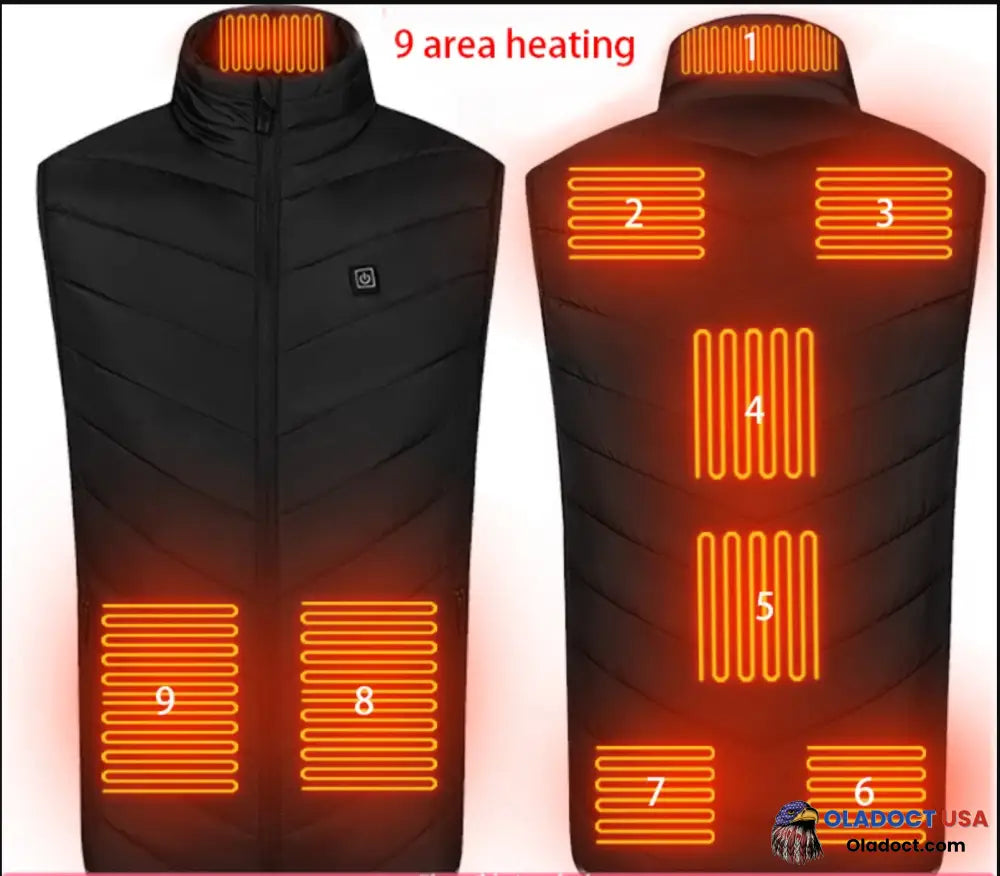 Hilipert Heated Vest Black / S No Power Bank