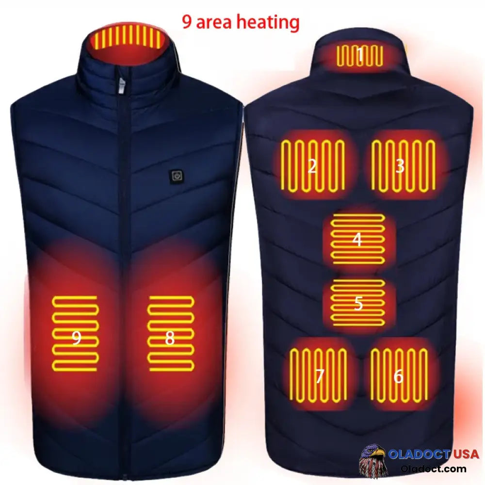 Hilipert Heated Vest Blue / S No Power Bank