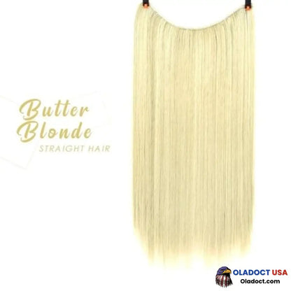 Invisible Halo Extensions - Secret Hair Extension Band Butter Blonde / Straight Business &