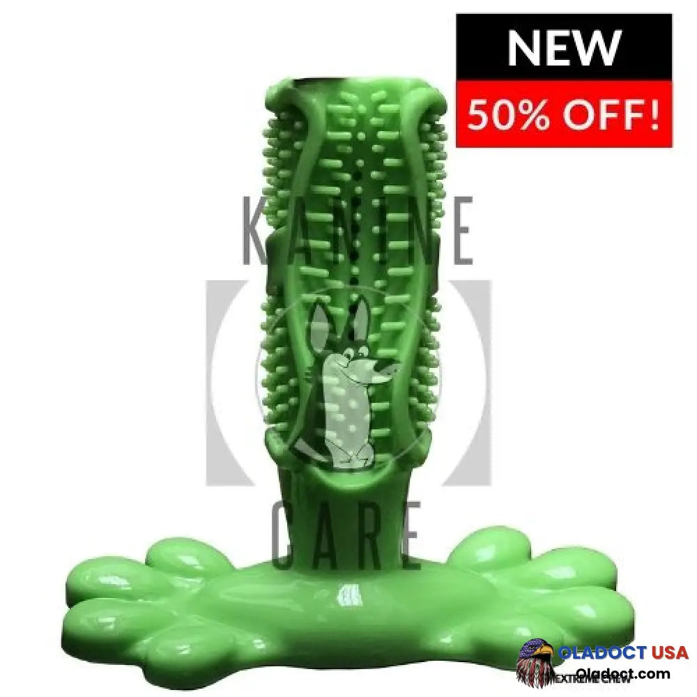 Kaninecare Dog Tooth-Brush (Regular And Extreme Chew) Green Chew / Medium