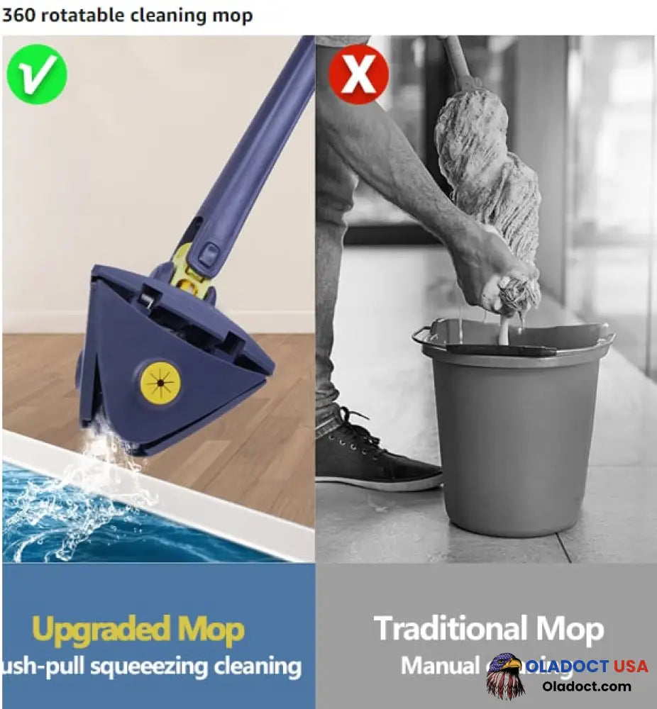 Last Day 70% Off 360 Rotatable Adjustable Cleaning Mop