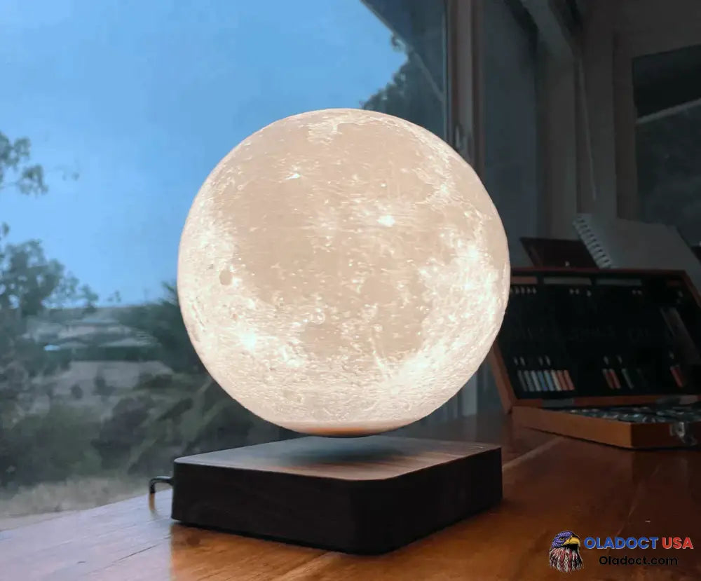 Levitating Moon Lamp Dark Brown / 5.5 Inch 14 Cm Diameter