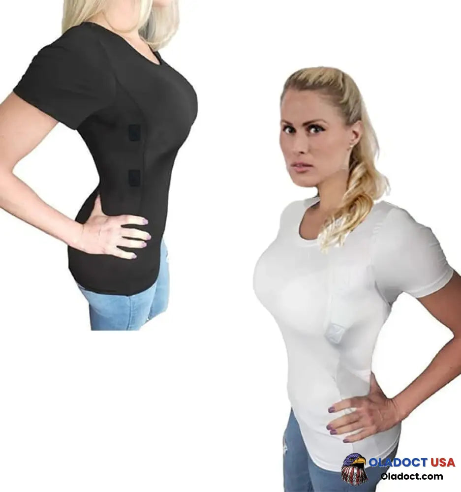 Men/Womens Concealed Leather Holster T-Shirt