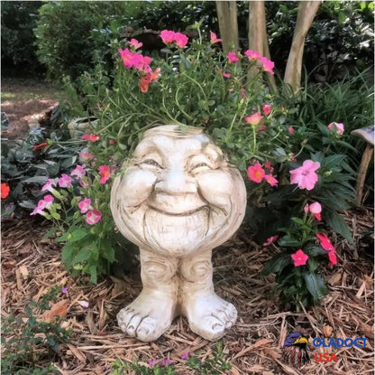 Mugglys Face Statue Planter Granny Joy