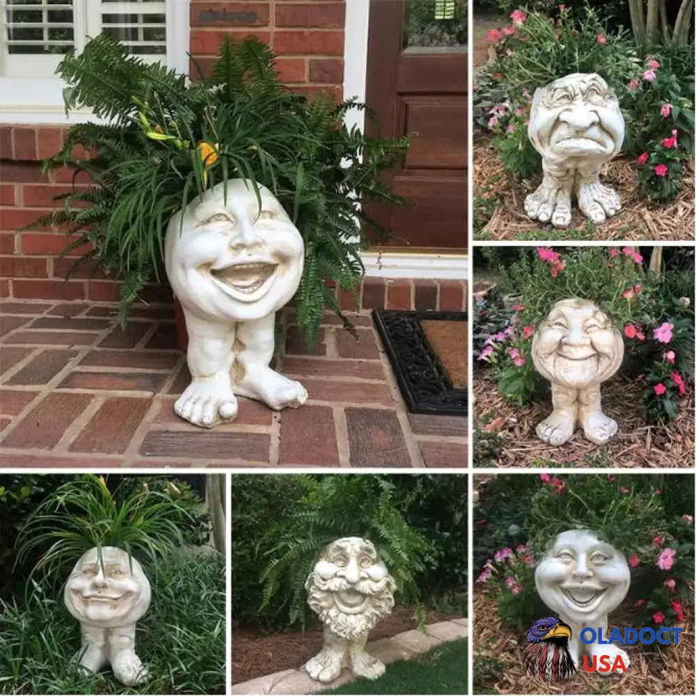 Mugglys Face Statue Planter Hot Sale - All Style