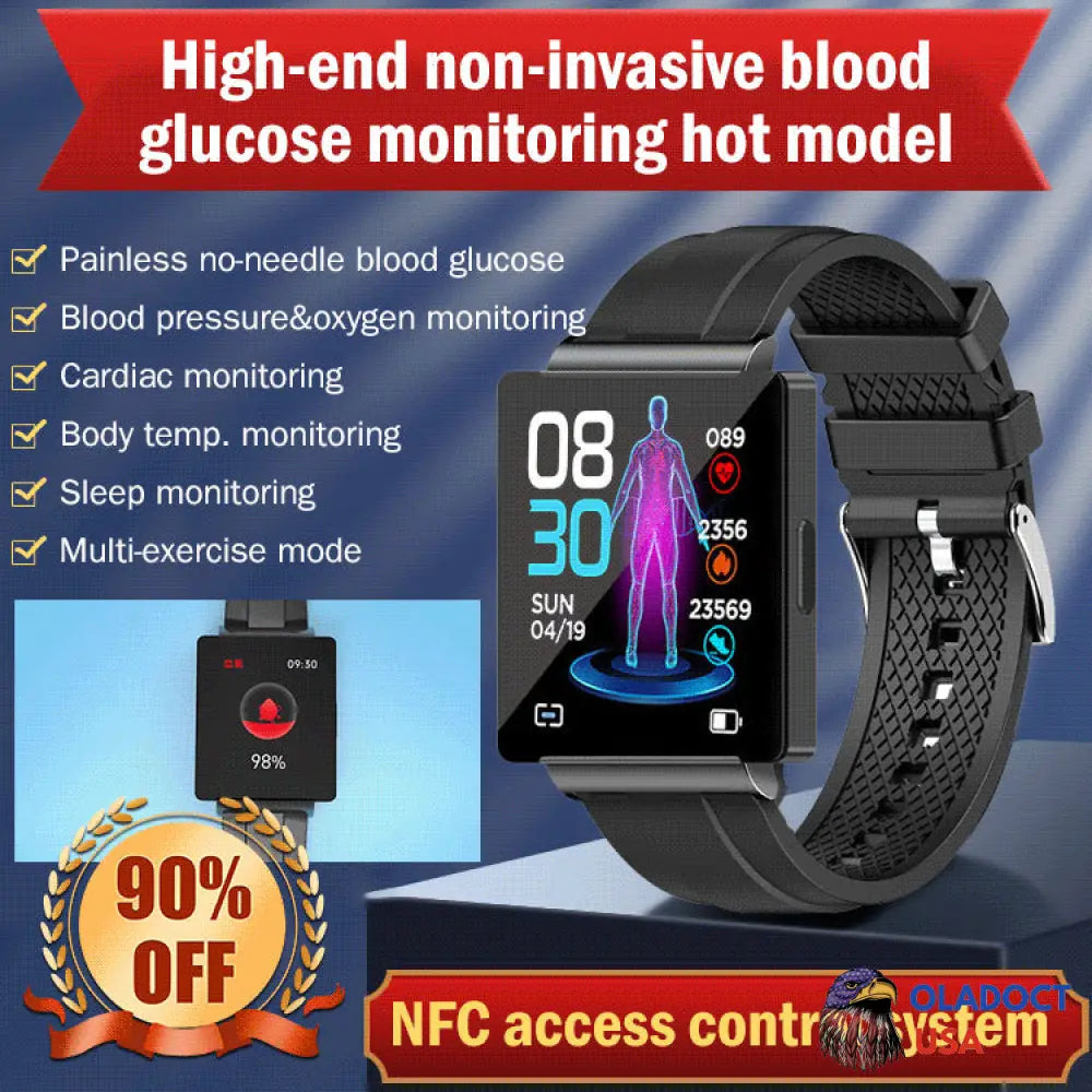 Non-Invasive Blood Glucose Test Smart Watch (Buy 2 Get 10% Off) Buy 1