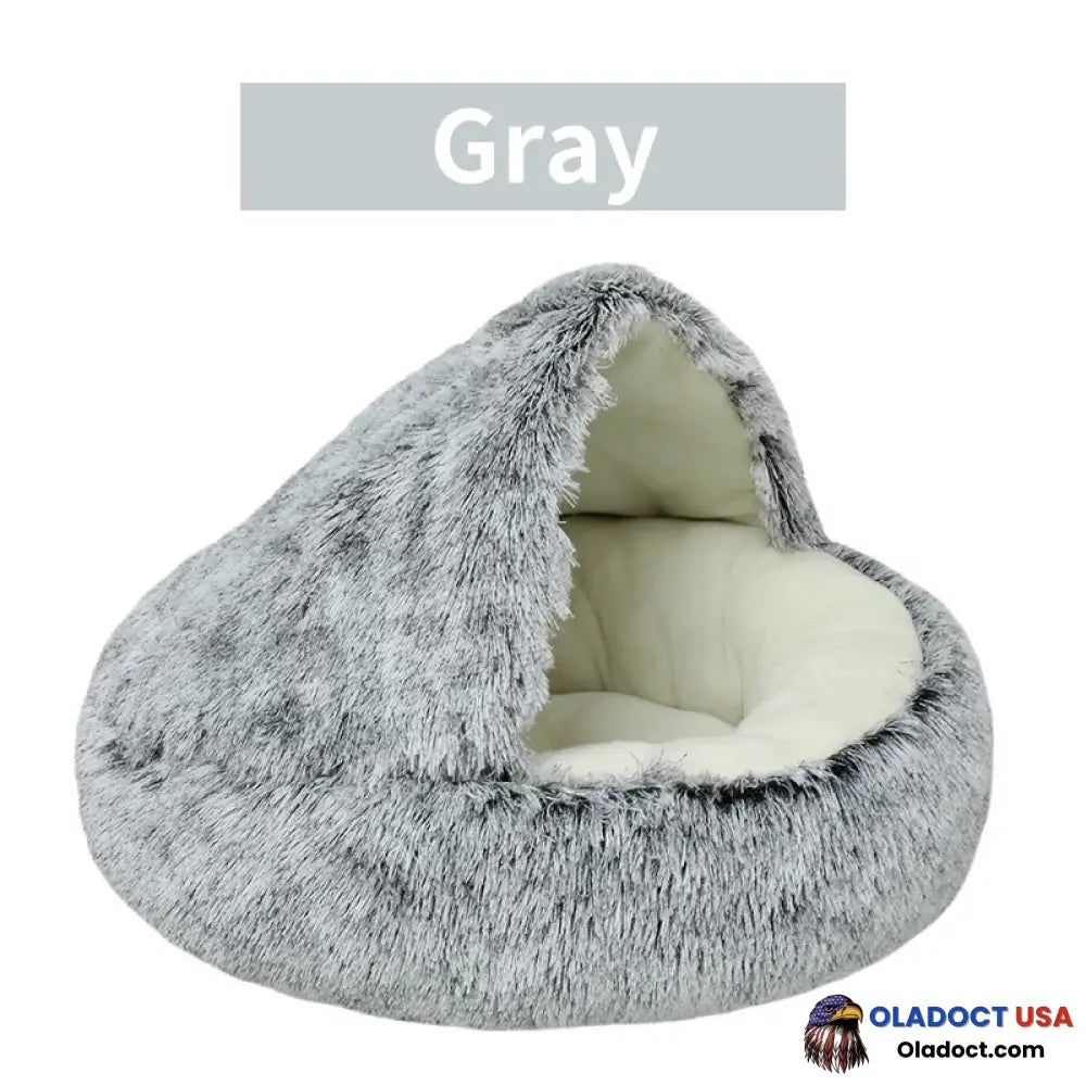 Olvys Cozy Cocoon – Pet Bed Gray / 16’ (40Cm)