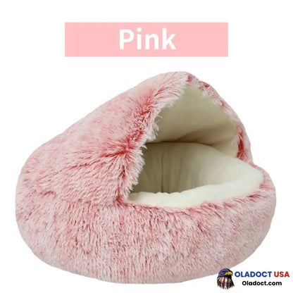 Olvys Cozy Cocoon – Pet Bed Pink / 16’ (40Cm)