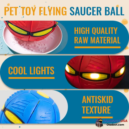 Pet Toy Flying Saucer Ball