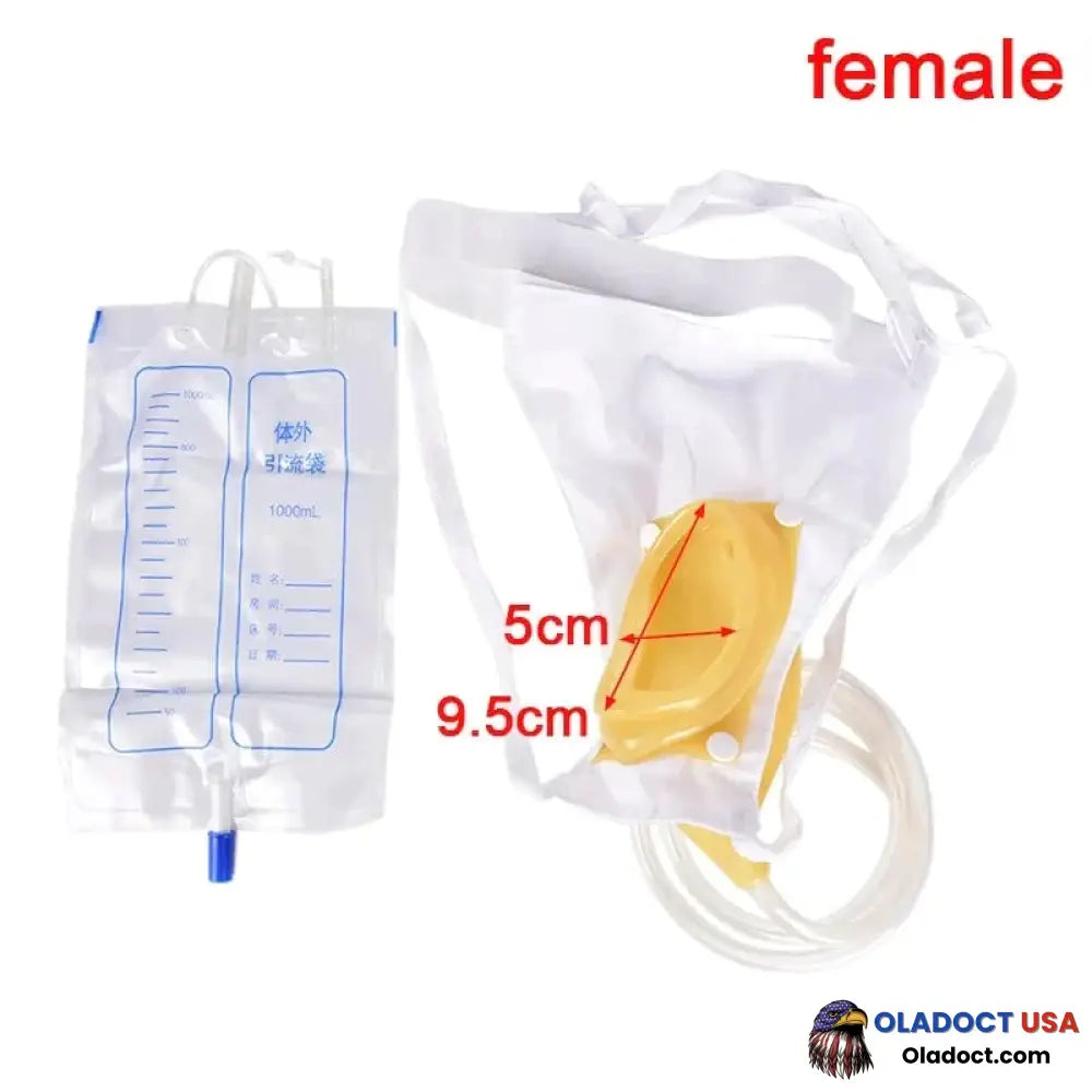 Portable And Wearable Urine Bag Collector For Women