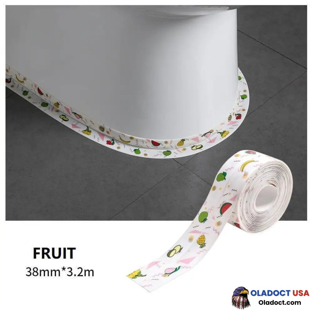 Professional Self-Adhesive Caulk Strip-(Anti-Mildew Tape)10.5Ft/126 Inches Fruit 36 In Stock / Width