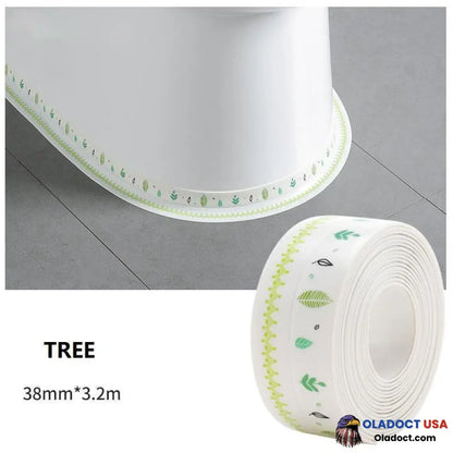 Professional Self-Adhesive Caulk Strip-(Anti-Mildew Tape)10.5Ft/126 Inches Tree 24 In Stock / Width