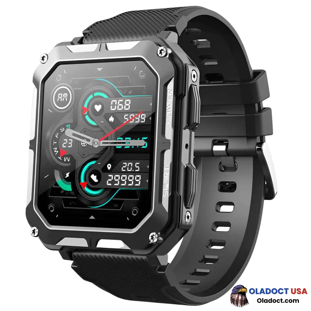 Pureroyi Military Smart Watch For Men Black