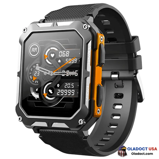 Pureroyi Military Smart Watch For Men Orange