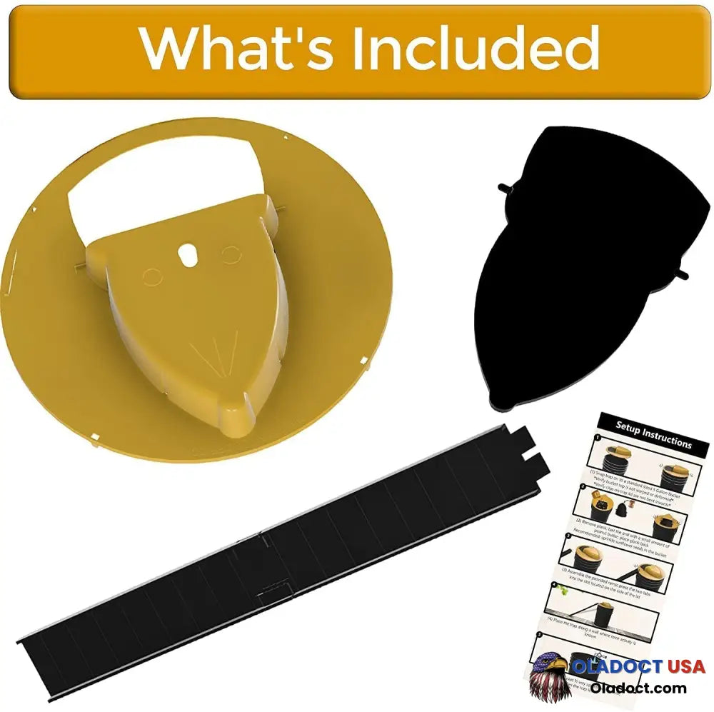 Rat Flip & Slip Trap - Bucket Lid Mouse Yellow