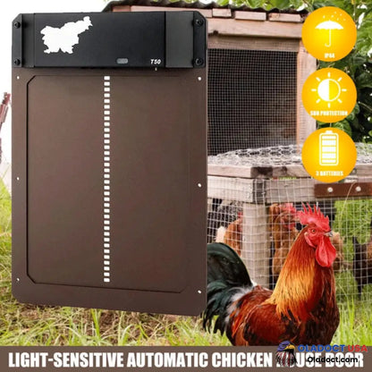 Sale Automatic Chicken Coop Door Brown