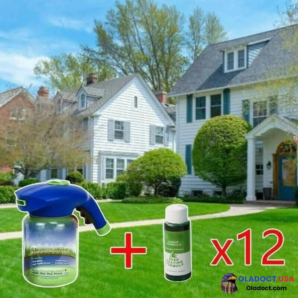 Sale Green Grass & Pest Control Lawn Spray 1 Pot + 12 Liquid (Best Price)