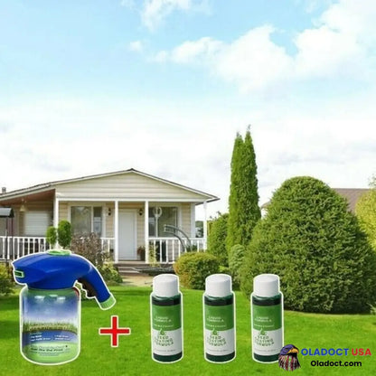 Sale Green Grass & Pest Control Lawn Spray 1 Pot + 3 Liquid