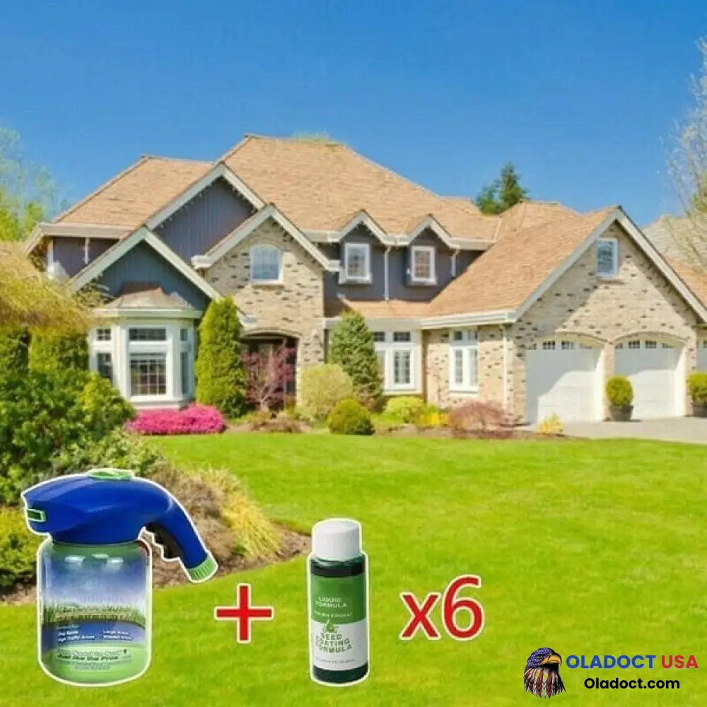 Sale Green Grass & Pest Control Lawn Spray 1 Pot + 6 Liquid