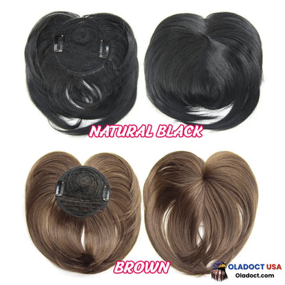 Sale Short Natural Hair Toppers With Bangs