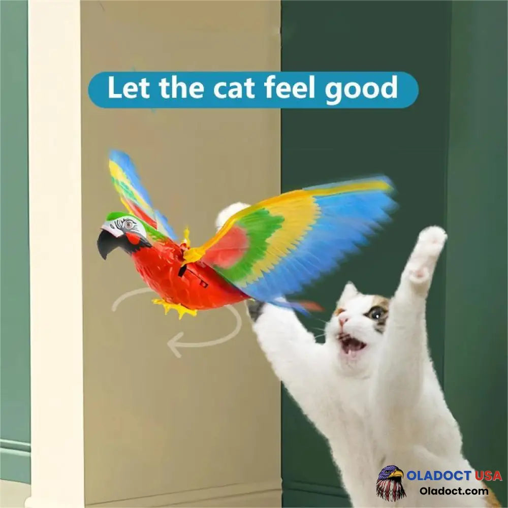 Sale Simulation Bird Interactive Cat Toy For Indoor Cats Electric Parrot