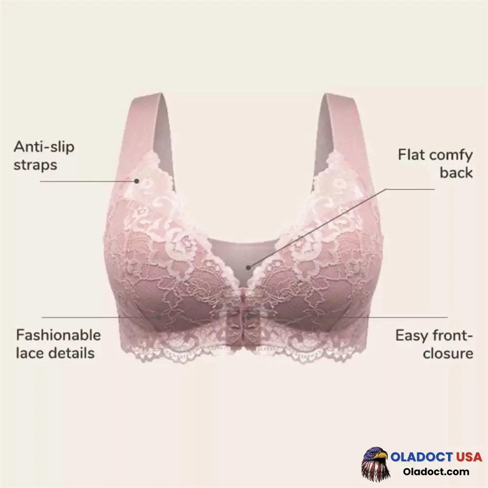 Oladoct® Front Closure 5D Shaping Push Up Wireless Bra