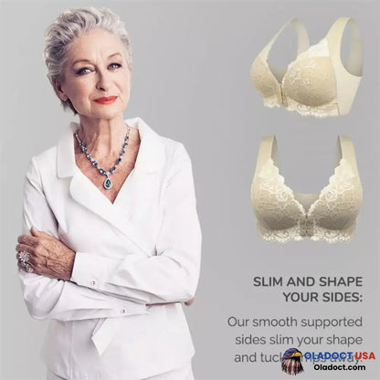 Oladoct® Front Closure 5D Shaping Push Up Wireless Bra