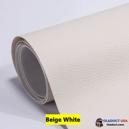 Self Adhesive Leather Refinisher Cuttable Sofa Repair 8X12In(20X30Cm)*2 Special Promotion / Beige