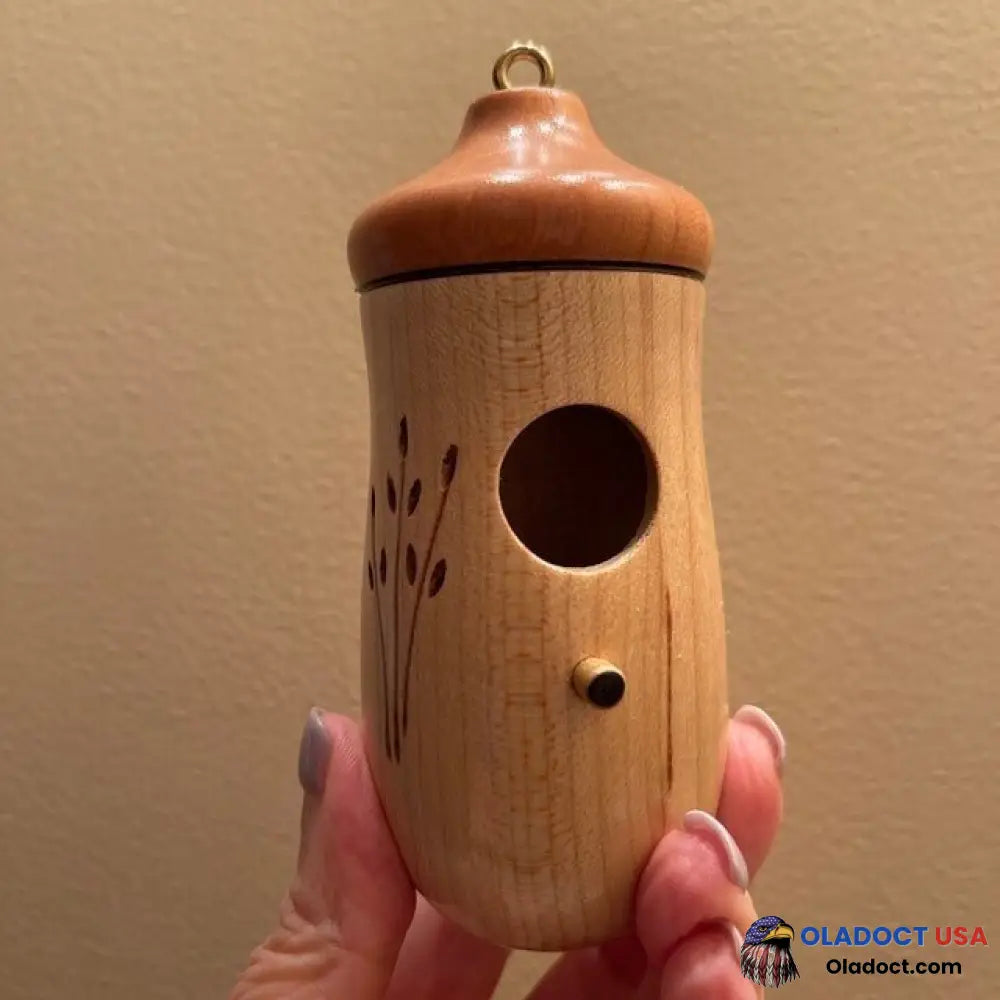 Shinemars Wooden Hummingbird House-Gift For Nature Lovers