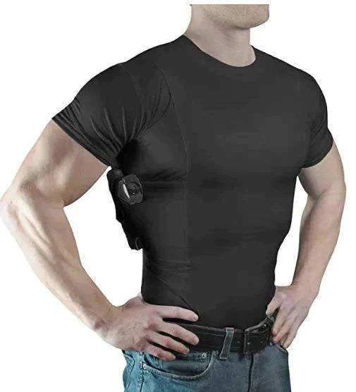 Men/Womens Concealed Carry T-Shirt Holster Black / S