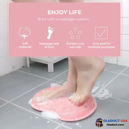 Shower Foot & Back Scrubber Massage Pad